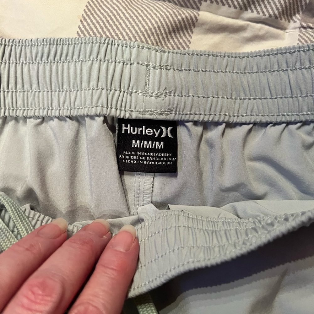 Hurley Light Gray Drawstring Shorts - image 2